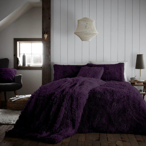 Luxury Hug & Snug Duvet Cover Set Purple