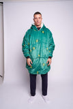 Beer Printed Hoodie Green