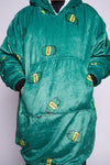 Beer Printed Hoodie Green