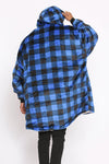 Check Hoodie Blue