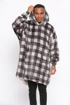 Check Hoodie Fleece