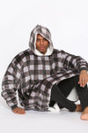 Check Hoodie Fleece