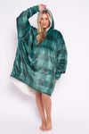 Check Hoodie Fleece