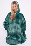 Check Hoodie Fleece