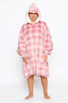 Check Hoodie Fleece
