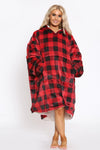 Check Hoodie Fleece