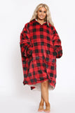 Check Hoodie Fleece