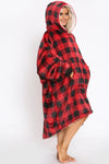 Check Hoodie Fleece