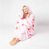 Cherries Pink Printed Hoodie - TheHugSnugStore