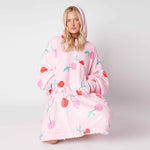Cherries Pink Printed Hoodie - TheHugSnugStore