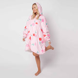 Cherries Pink Printed Hoodie - TheHugSnugStore