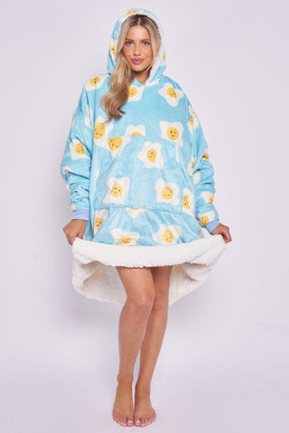 Fried Eggs Printed Hoodie