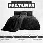 Luxury Hug & Snug Duvet Cover Set Charcoal - TheHugSnugStore