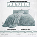 Luxury Hug & Snug Duvet Cover Set Duck Egg - TheHugSnugStore
