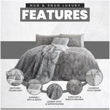 Luxury Hug & Snug Duvet Cover Set Silver - TheHugSnugStore