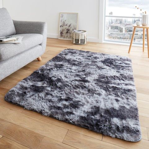 Marble Hug & Snug Rugs Charcoal - TheHugSnugStore