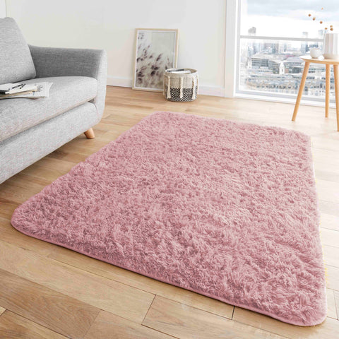 Plain Hug & Snug Rugs Blush Pink