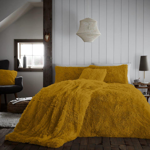 Luxury Hugg & Snug Duvet Cover Set Ochre