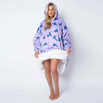 Humming Bird Lilac Printed Hoodie - TheHugSnugStore