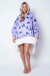 Humming Bird Lilac Printed Hoodie - TheHugSnugStore