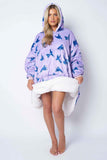 Humming Bird Lilac Printed Hoodie - TheHugSnugStore
