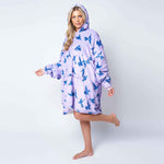 Humming Bird Lilac Printed Hoodie - TheHugSnugStore