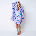 Humming Bird Lilac Printed Hoodie - TheHugSnugStore