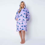 Humming Bird Lilac Printed Hoodie - TheHugSnugStore