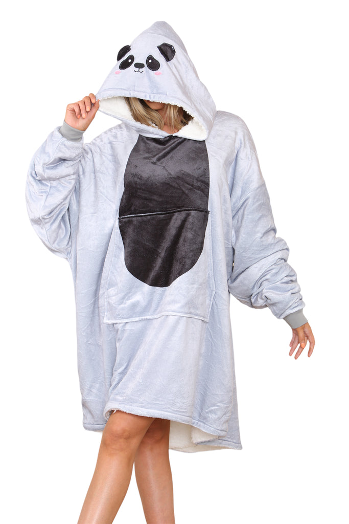 Panda Face Printed Hoodie THE HUG SNUG TheHugSnugStore
