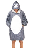Penguin Face Printed Hoodie - TheHugSnugStore
