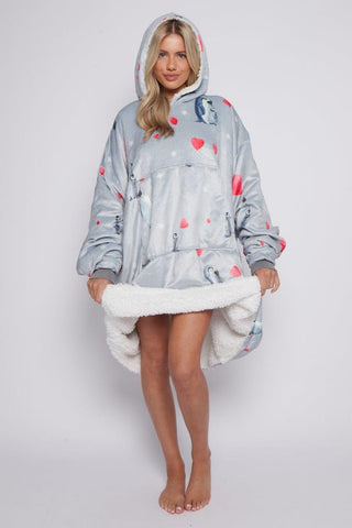 Seasonal Penguin Love Hoodie