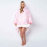 Plush Cat Pink Printed Hoodie - TheHugSnugStore
