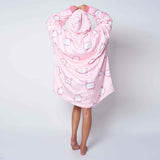 Plush Cat Pink Printed Hoodie - TheHugSnugStore