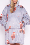 Seasonal Winter Highland Cow Hoodie - TheHugSnugStore