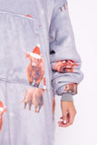 Seasonal Winter Highland Cow Hoodie - TheHugSnugStore