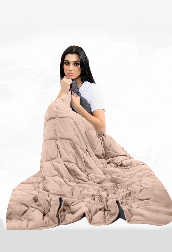 Mink Reversible Weighted Blanket HUG SNUG TheHugSnugStore