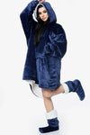 Navy Blanket Hoodie