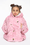 Kids Bee Hoodie Blush Pink - TheHugSnugStore