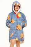 Burger & Fries kids Hoodie Grey - TheHugSnugStore