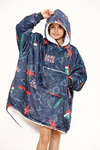 Festive Gamer Zone Kids Hoodie - TheHugSnugStore