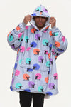 Funky Sheep Hoodie Grey - TheHugSnugStore