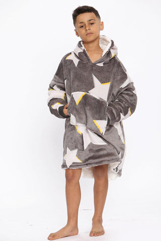 Galaxy Stars Hoodie Grey - TheHugSnugStore