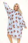Highland Cow Hoodie Grey - TheHugSnugStore