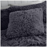 Luxury Pack of 4 Cushion Covers Teddy Fleece Hugg & Snug - TheHugSnugStore
