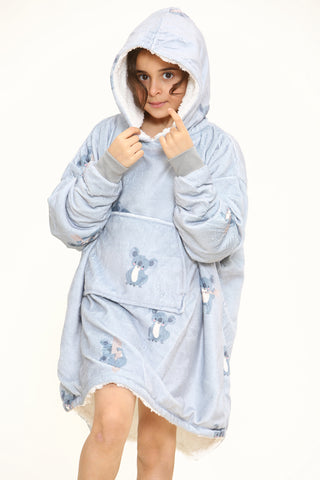 Koala Kids Hoodie Grey