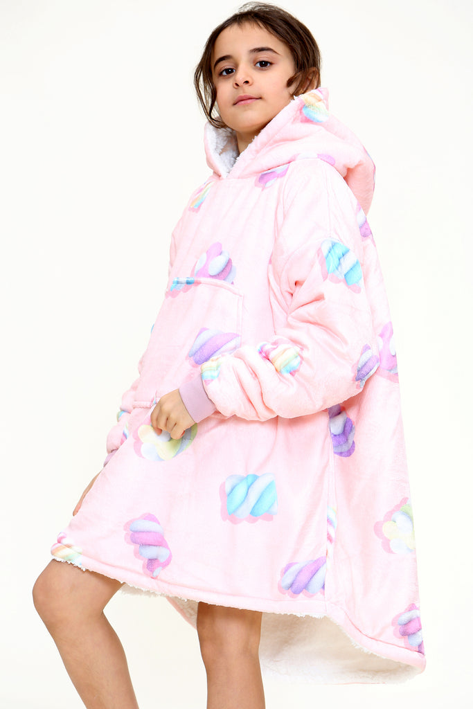 Buy wear pullover marshmallow kids hoodie pink TheHugSnugStore