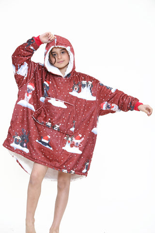 Naughty Seasonal Dogs Kids Hoodie - TheHugSnugStore