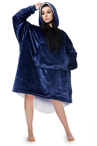 Navy Blanket Hoodie