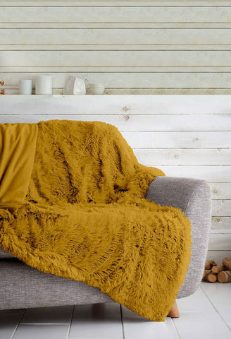 Ochre Throw - TheHugSnugStore