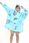 Otter Kids Hoodie Aqua - TheHugSnugStore
